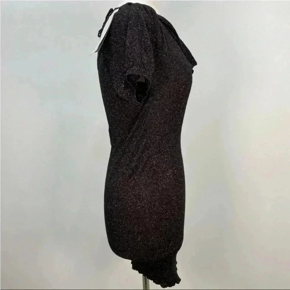 French Connection black  sparkly dress sz 2 - Picture 3 of 9